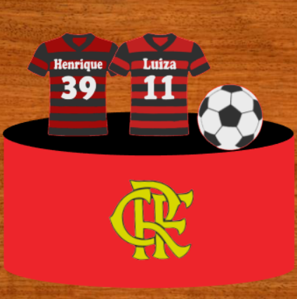 Topo de Bolo - Flamengo